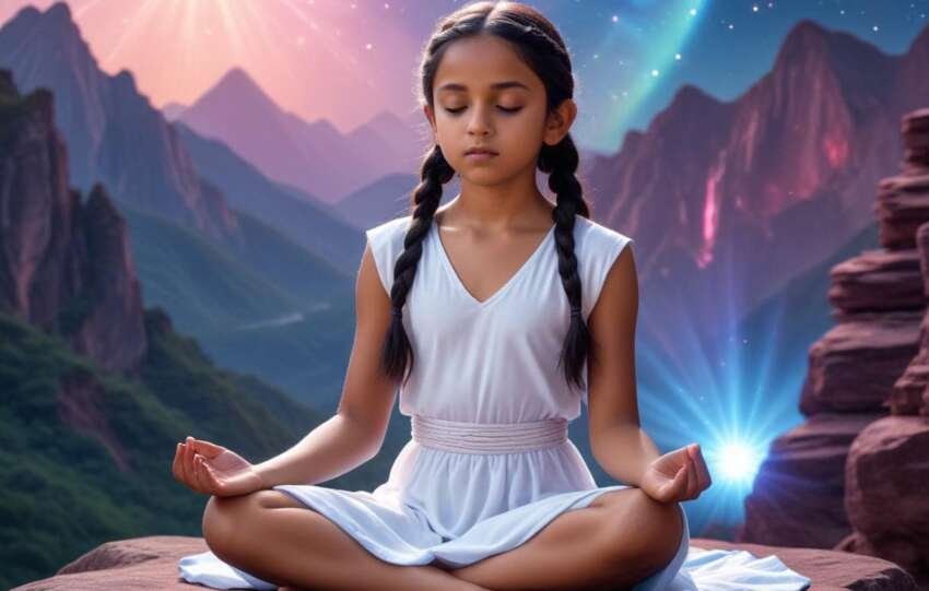 Indian girl doing meditation parentsOpedia